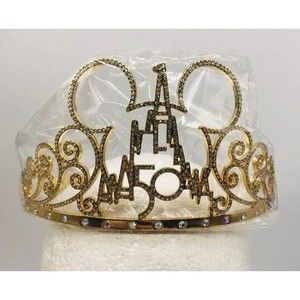Disney Parks Arribas 50th Anniversary Celebration Tiara Crown Dust Bag & Box NWT